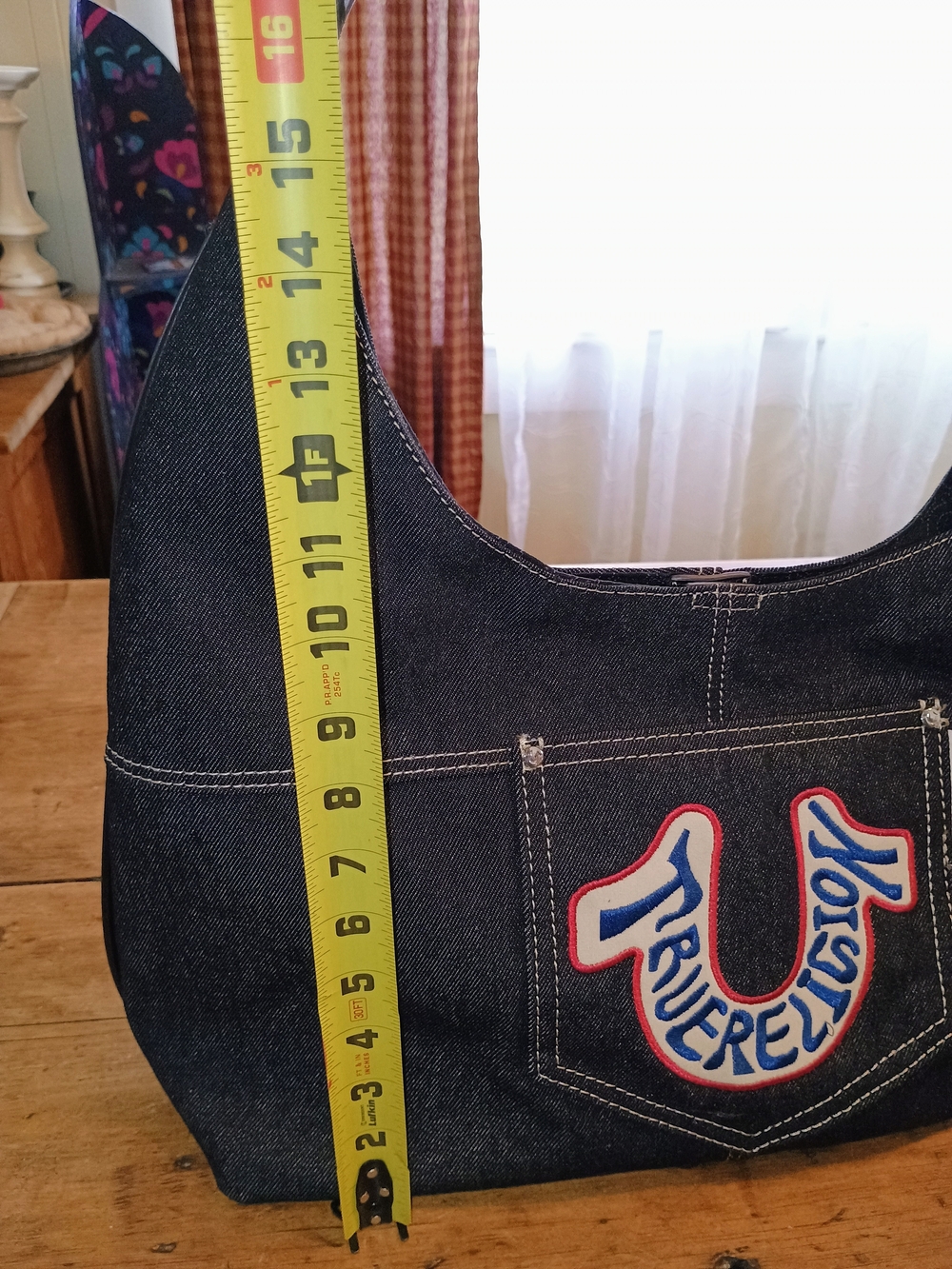 True Religion Denim Shoulder Bag in Dark Blue